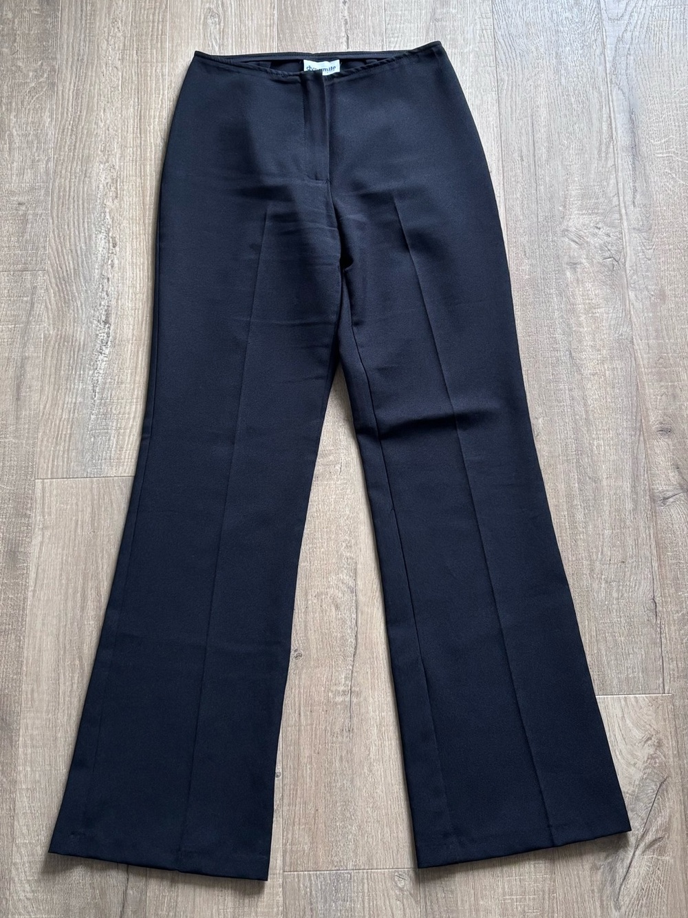 Dynamite High Rise Flare Dress Pant in Black